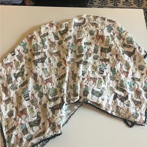 girls llama poncho